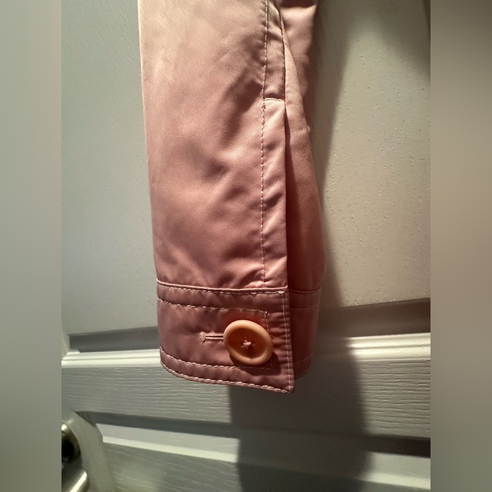 Authentic New Coach Vintage Blush Pink Women's Trench Rain Coat! SZ 8 - Picture 6 of 9